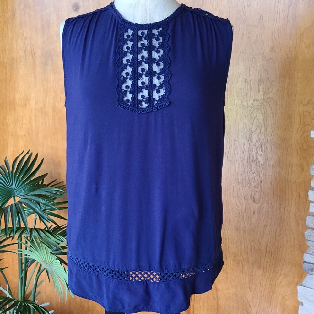 Boho navy tank